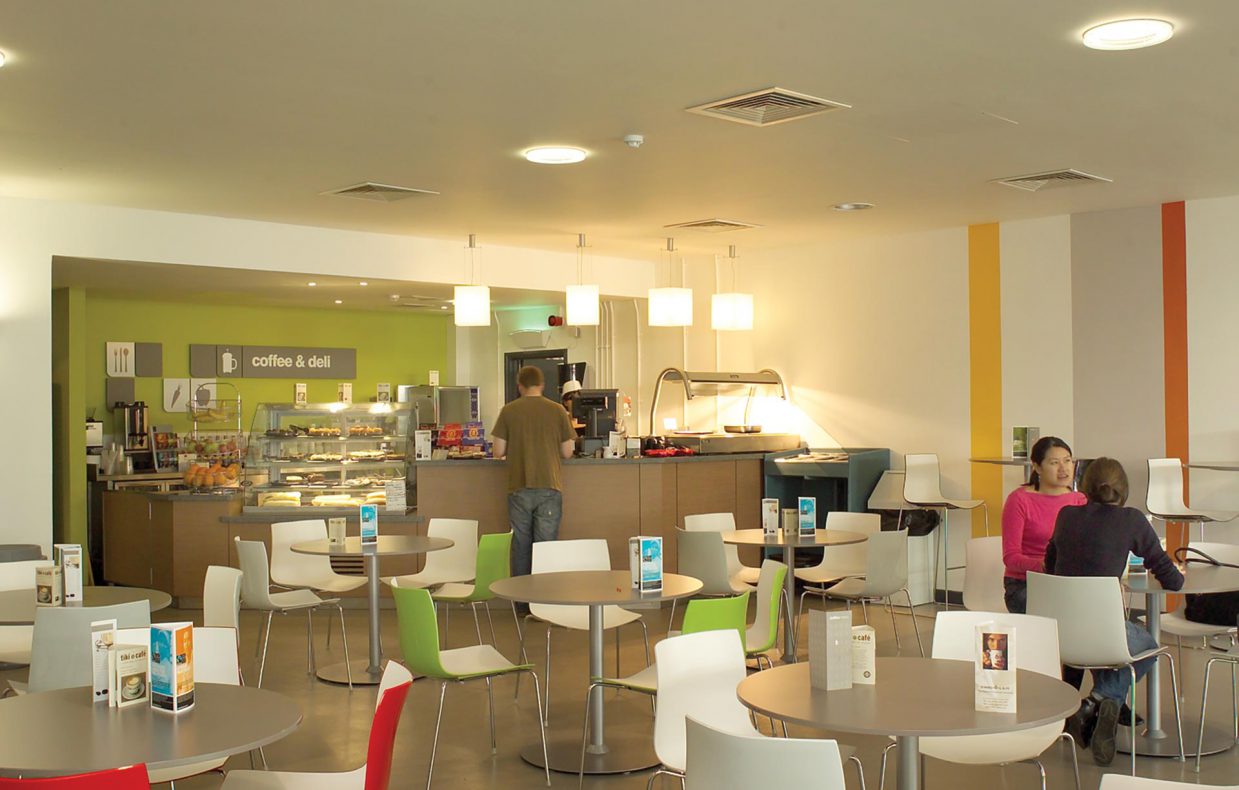 The Hub Cafeteria Branding Stride Treglown