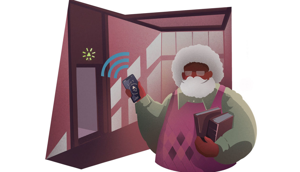 6. Apps to call elevators from personal devices could prevent crowding in corridors and lobbies.