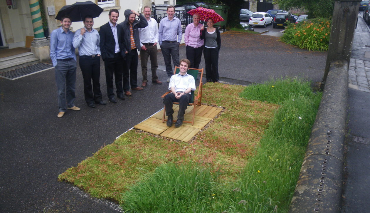 2011 Green parking space