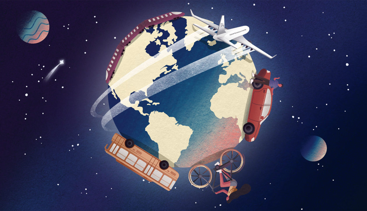 Thirty-four times around the world - Header Image