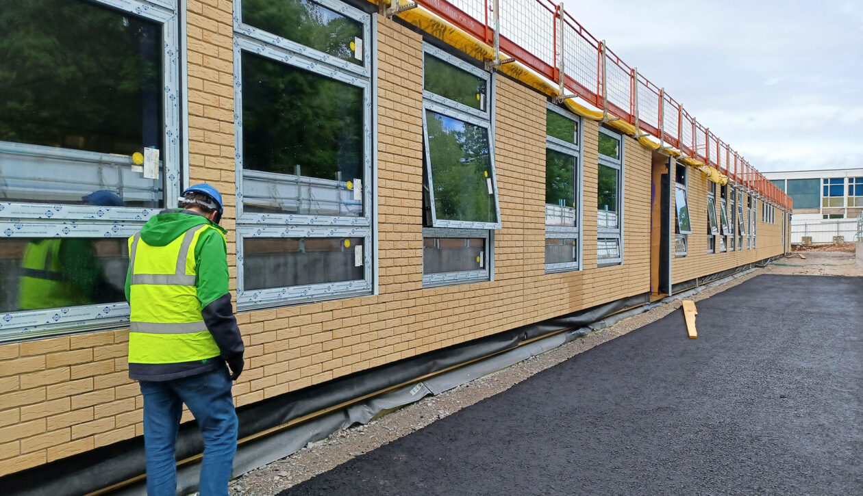 On site at Thames Park Secondary School