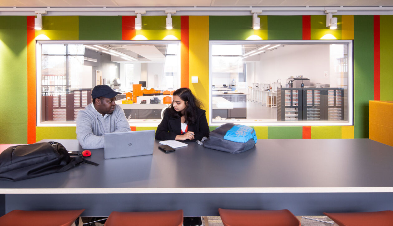 Intervisibility to improve inclusivity, Beatrice Shilling Building, RHUL