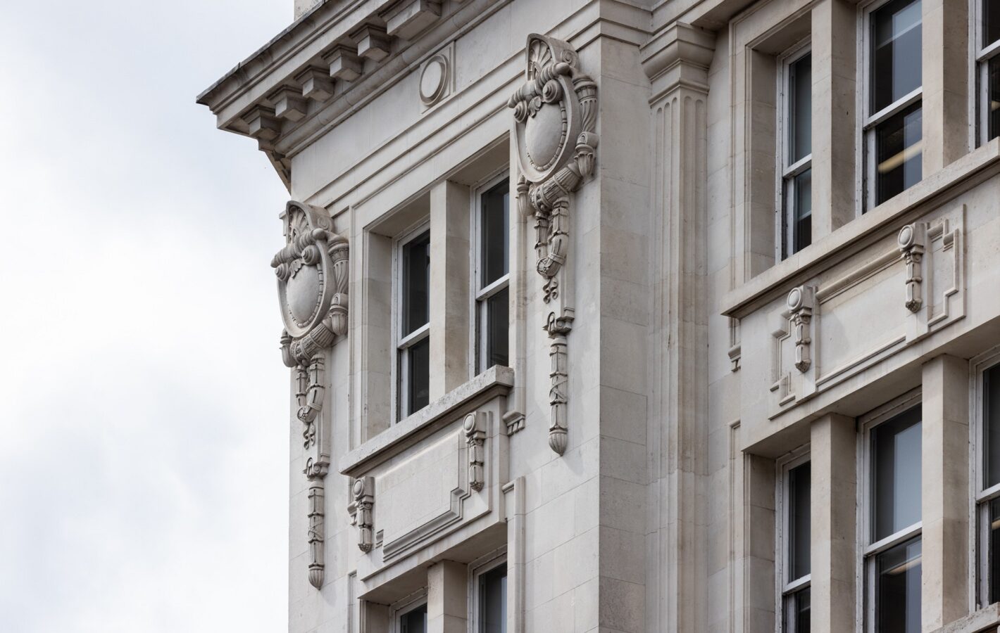 Restored period features add to the building’s character.