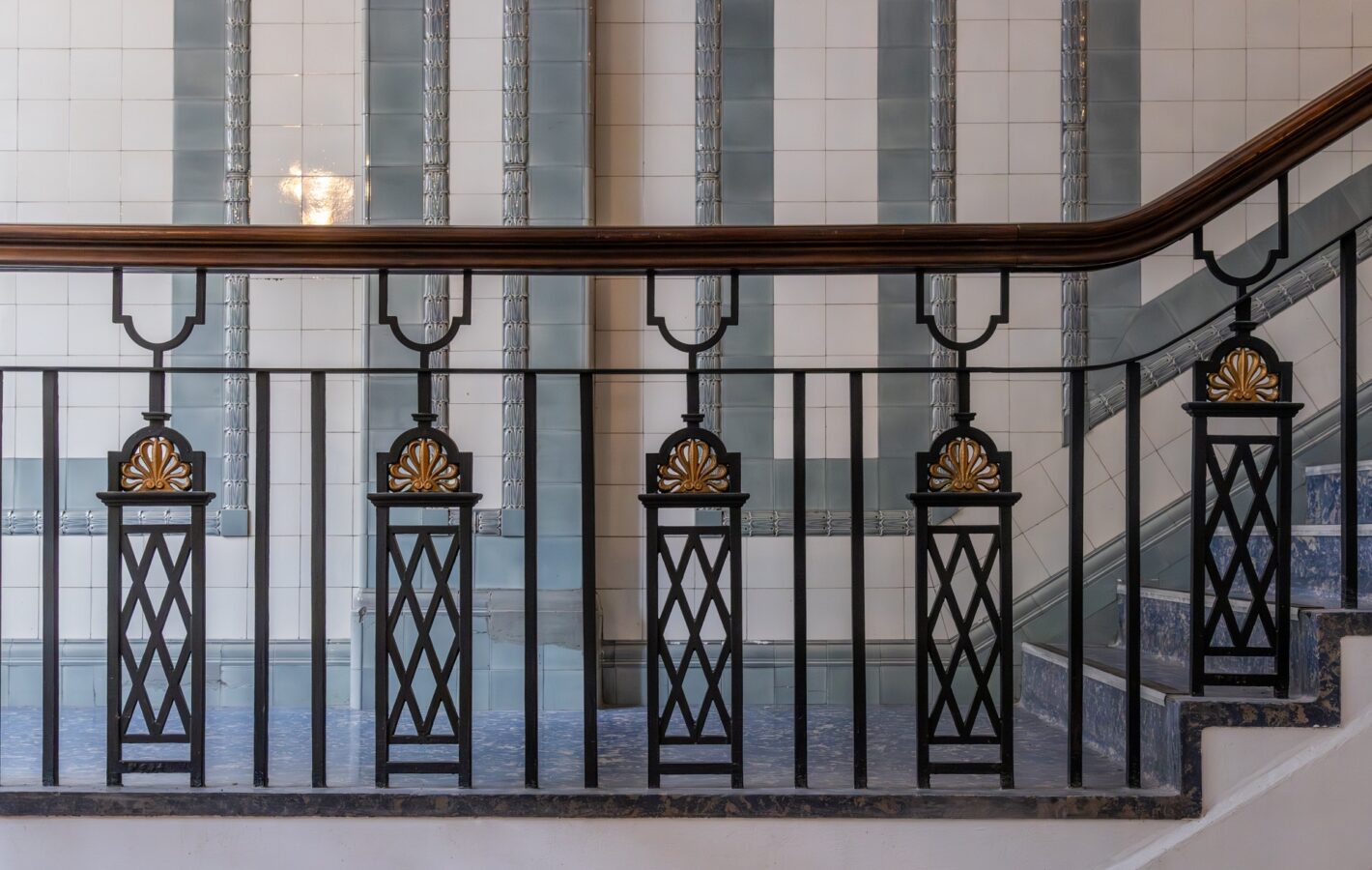 Restored period features add to the building’s character.