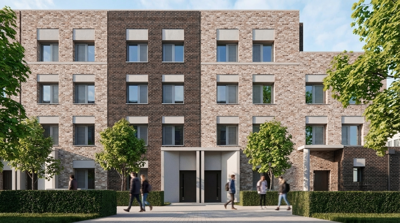 2 Stride Treglown_UoB R7_Townhouse elevation